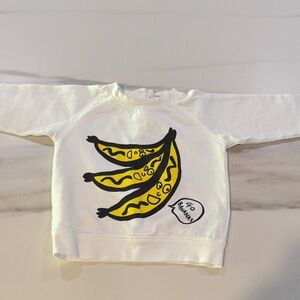 Stella McCartney Kids White Banana Print Sweatshirt